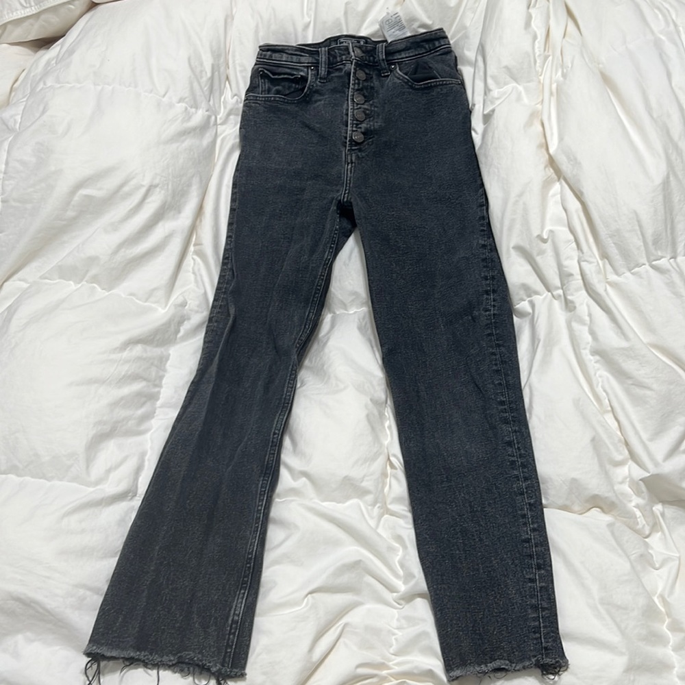 Abercrombie and Fitch Black High Waisted Jeans